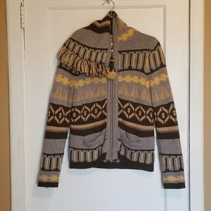 SALE Anthropologie Fairisle Mohawk Hoodie